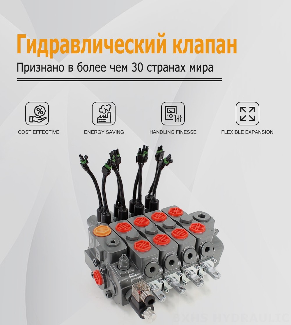 HSDLS180 — Электромагнитный сливной клапан Ручное 4 катушки Секционный направляющий клапан